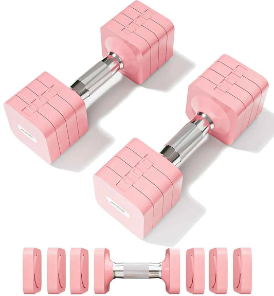 15LBS Adjustable Dumbbell Set 4 in 1 Free Weights Dumbbells Set