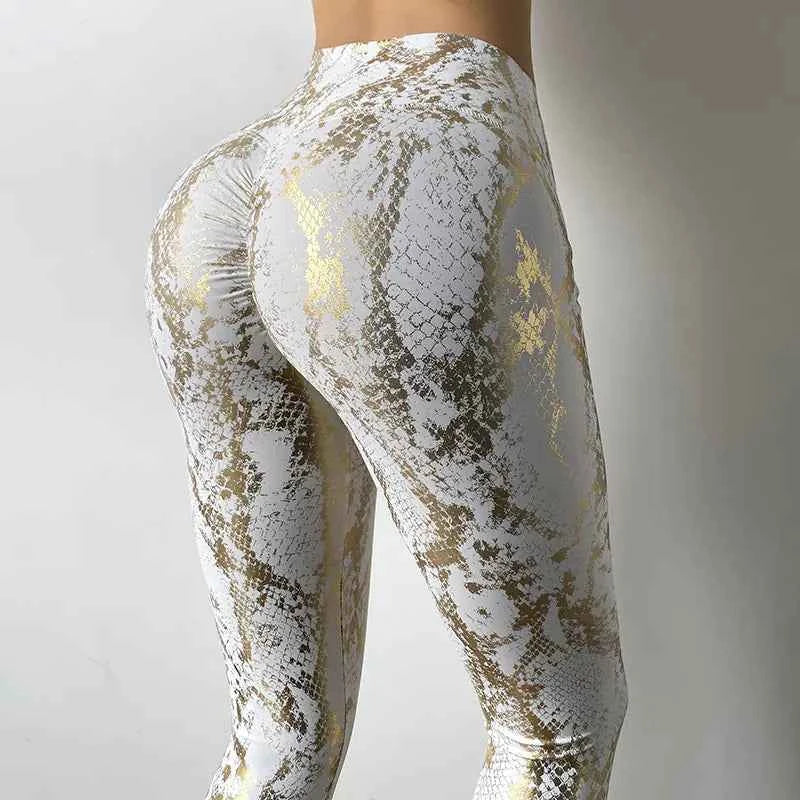 Skinny Stretch Foiled Yoga Pants