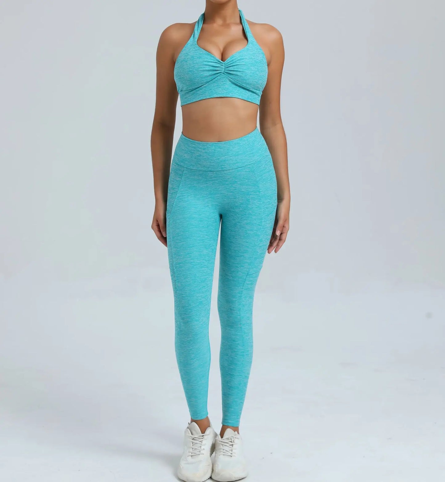 Women's Fitness Bra+High Waist Leggings Set - Just Fit 