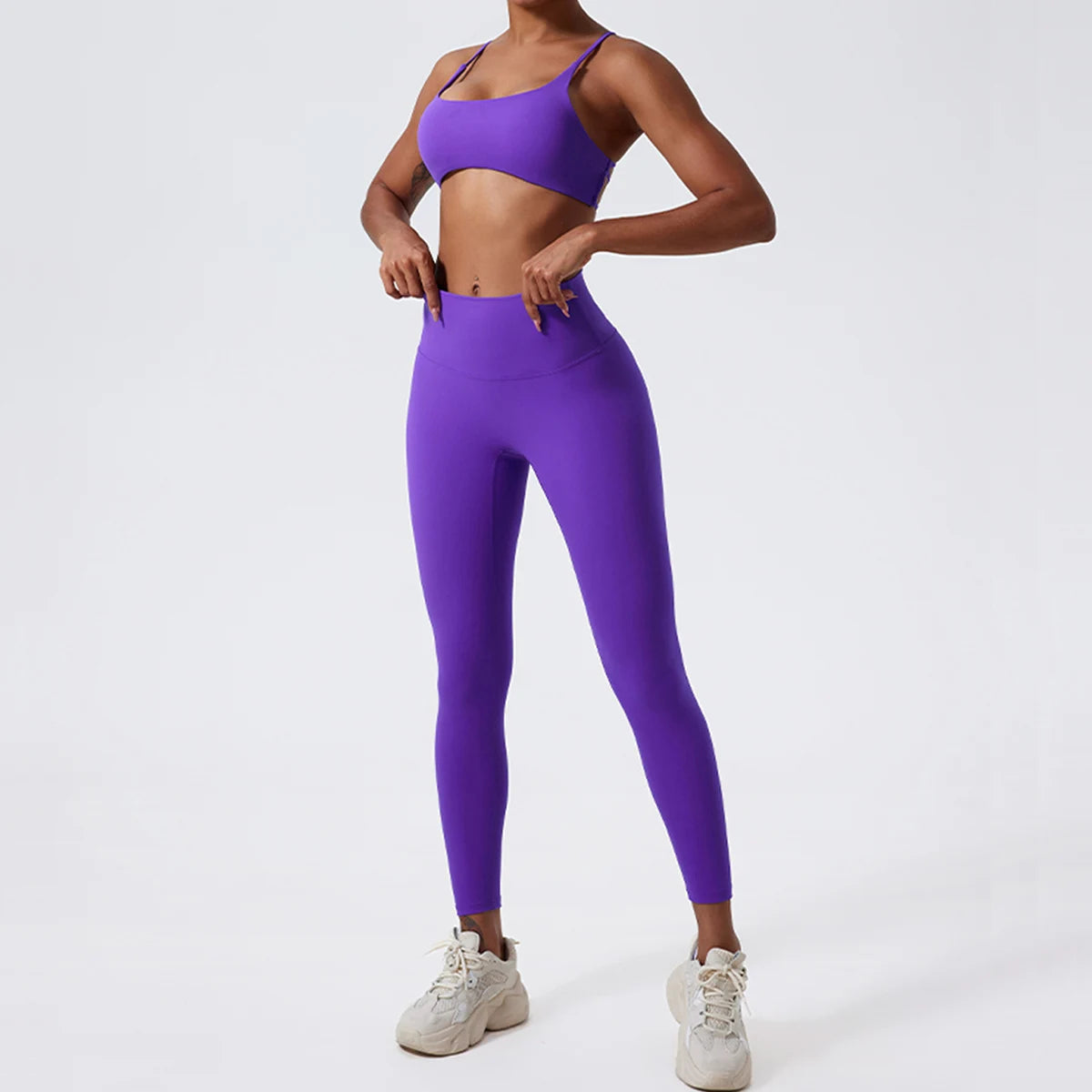 High Waist Butt Lift Leggings - Seamless Yoga Pants for Women - Just Fit 