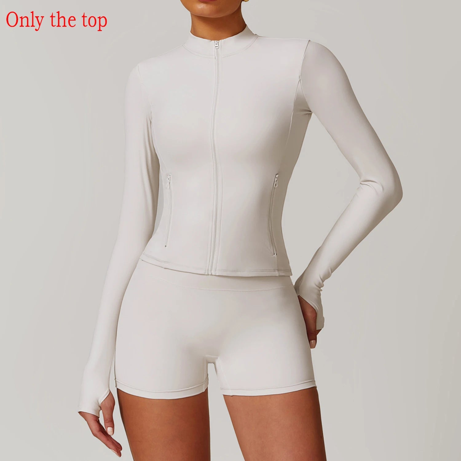 Long Sleeve Women’s Zip Jacket - Just Fit 