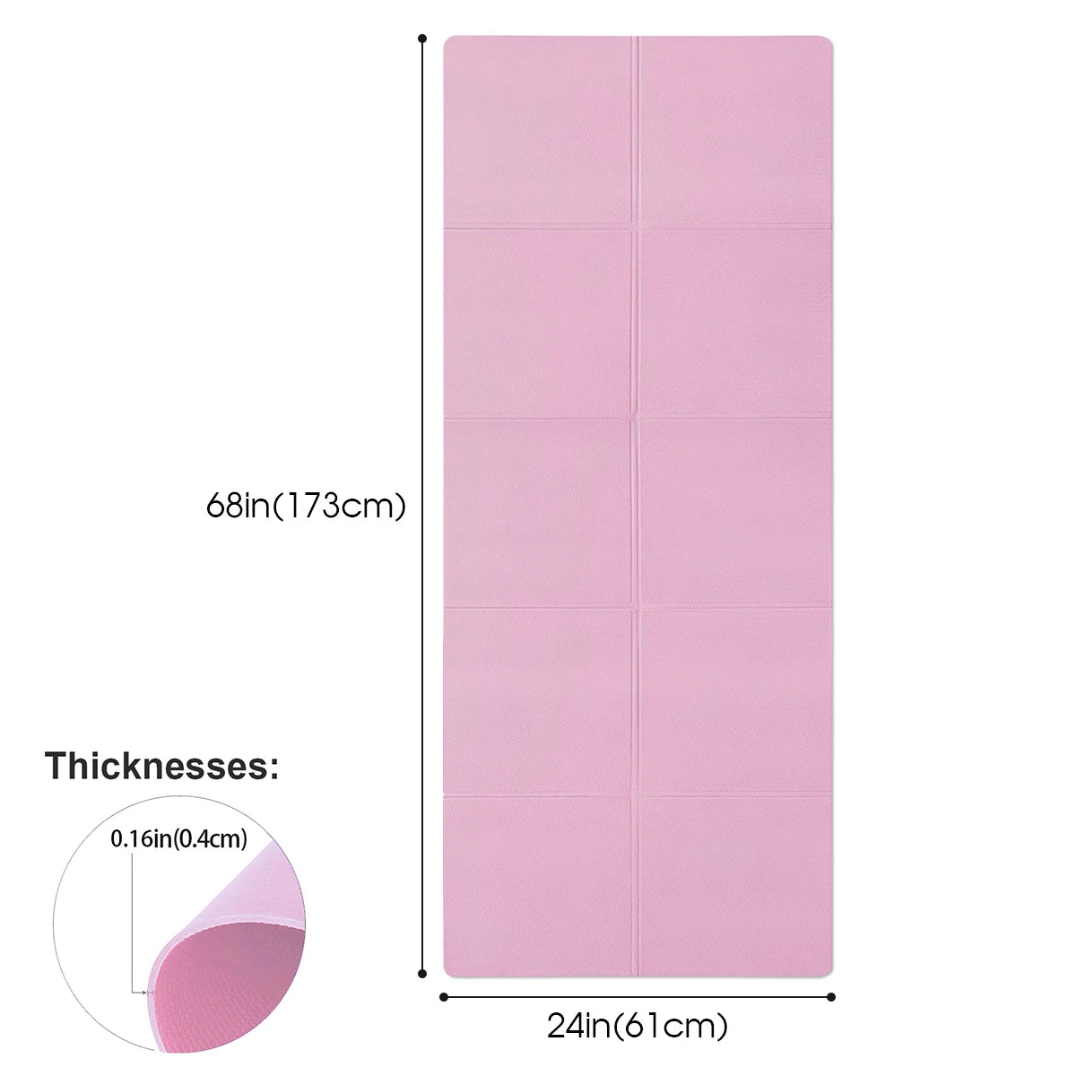 4MM Thick EVA Yoga Mat Anti-slip - Just Fit 