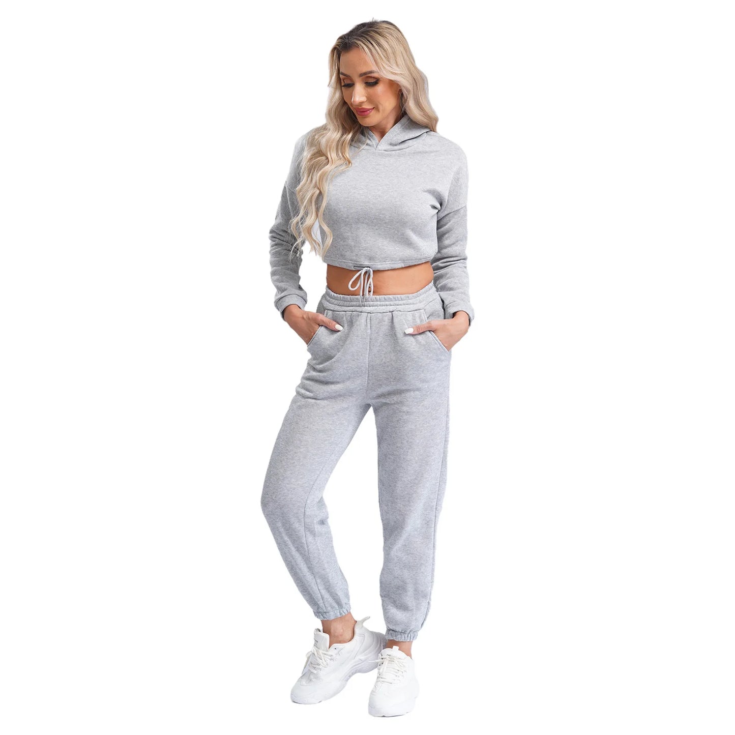 Womens Fleece-Lined Tracksuit - Just Fit 