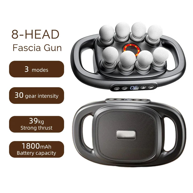 High-Power 16 Head Percussion Massager - 48kg Deep Tissue Relief