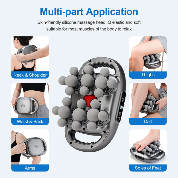 22-Head Fascia. High-Frequency Vibration Body Massage