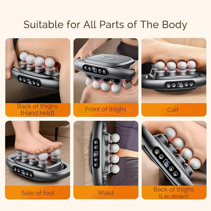 High-Power 16 Head Percussion Massager - 48kg Deep Tissue Relief