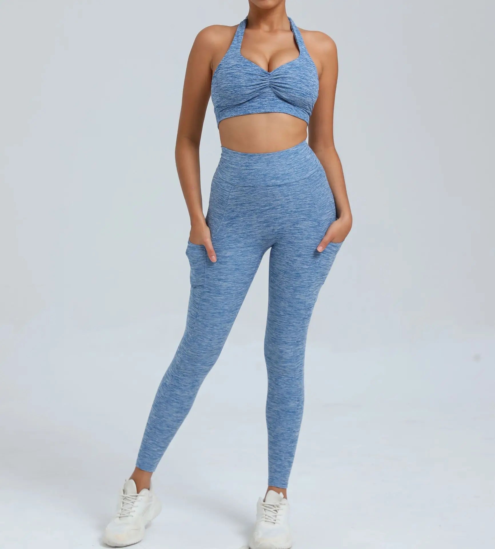 Women's Fitness Bra+High Waist Leggings Set - Just Fit 
