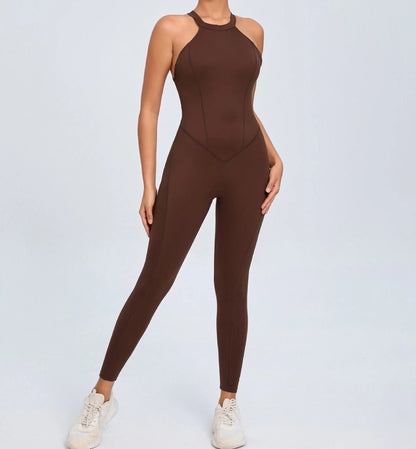 2025 Women's Halter Sports Romper - Just Fit 
