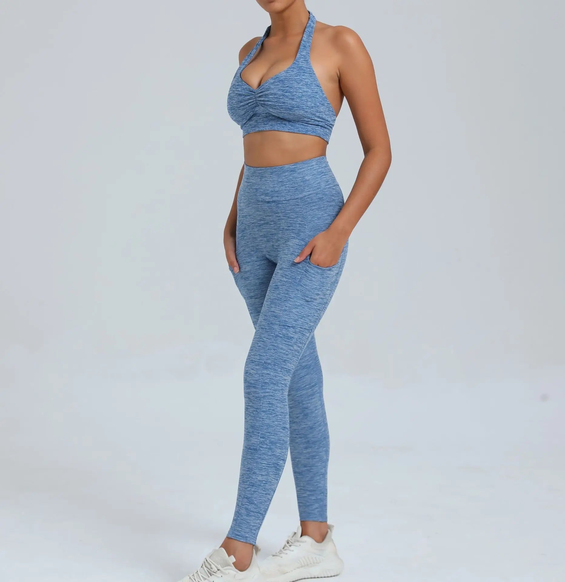 Women's Fitness Bra+High Waist Leggings Set - Just Fit 
