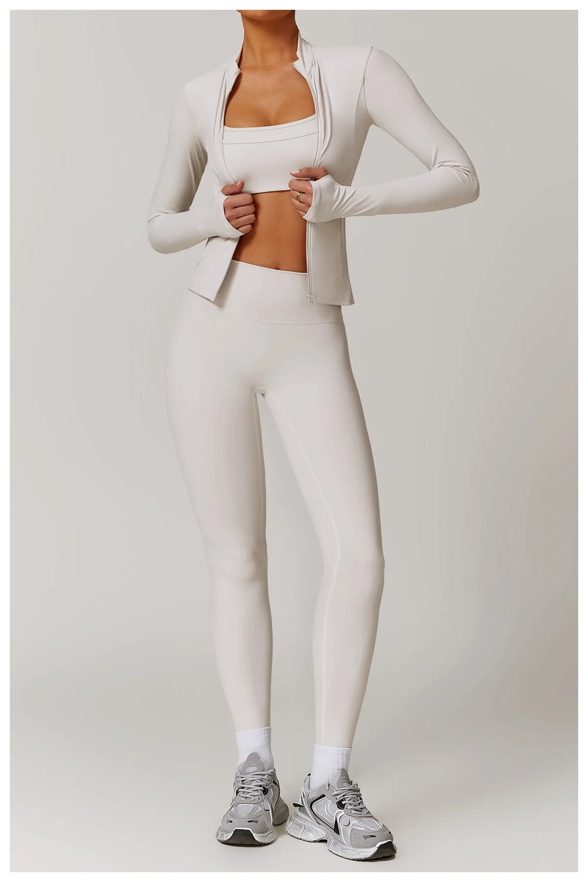 Long Sleeve Women’s Zip Jacket - Just Fit 