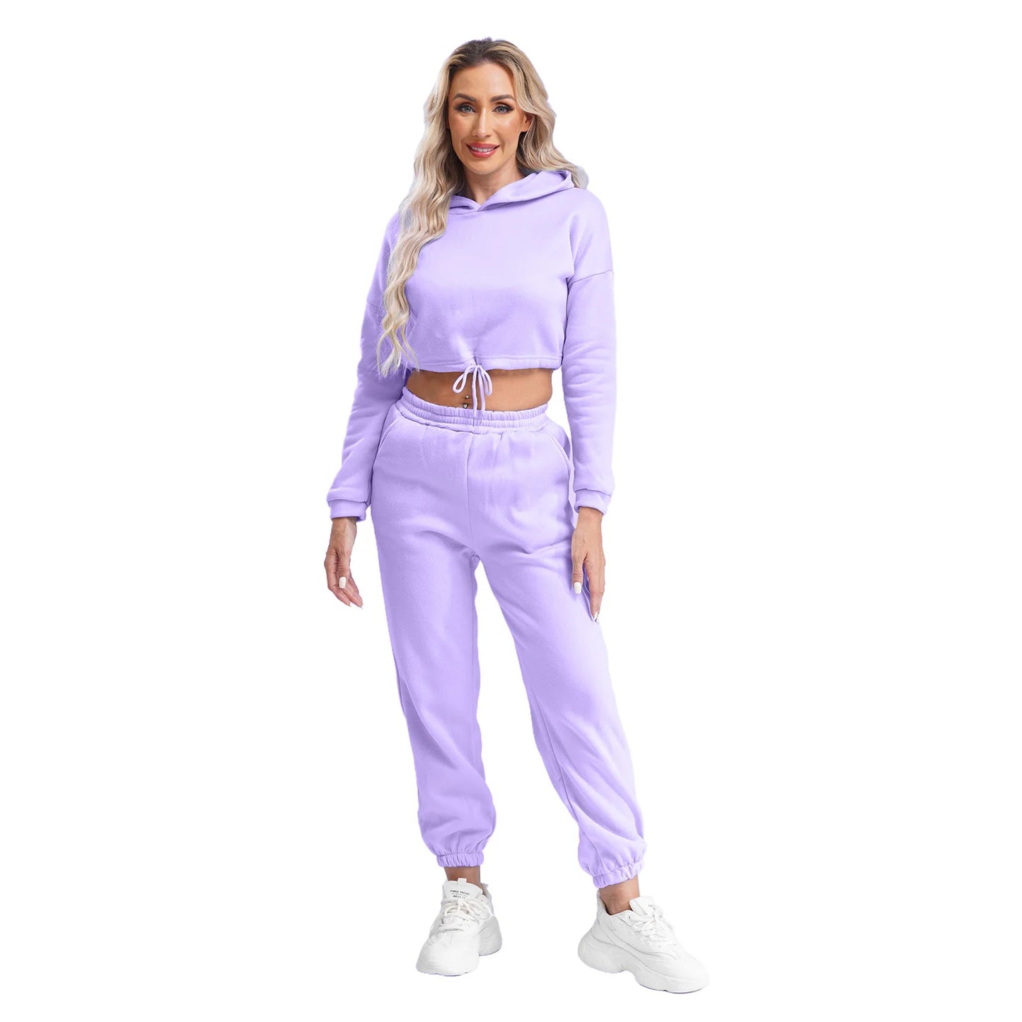 Womens Fleece-Lined Tracksuit - Just Fit 