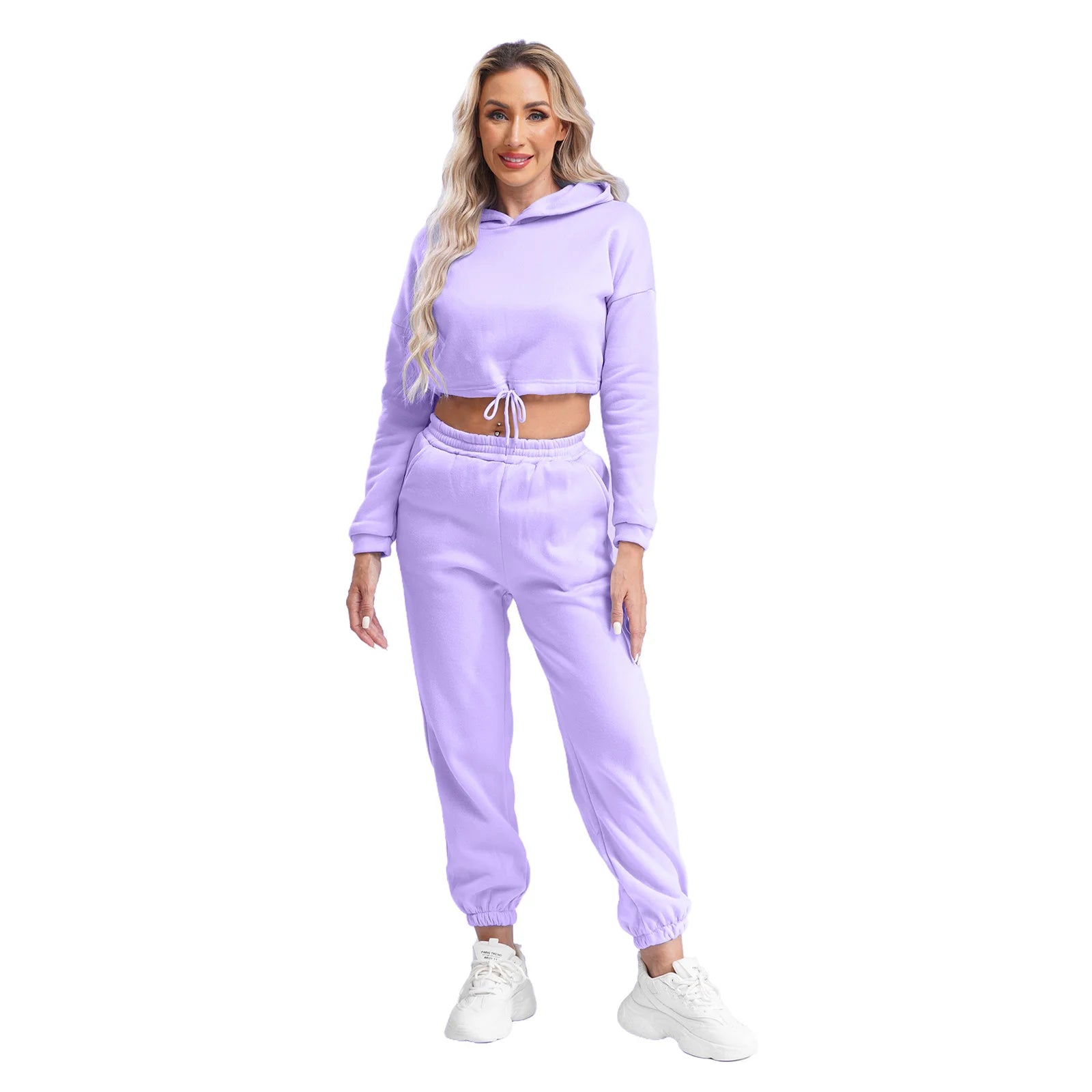 Womens Fleece-Lined Tracksuit - Just Fit 