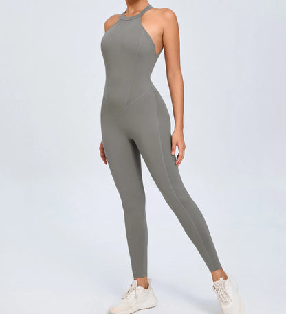 2025 Women's Halter Sports Romper - Just Fit 