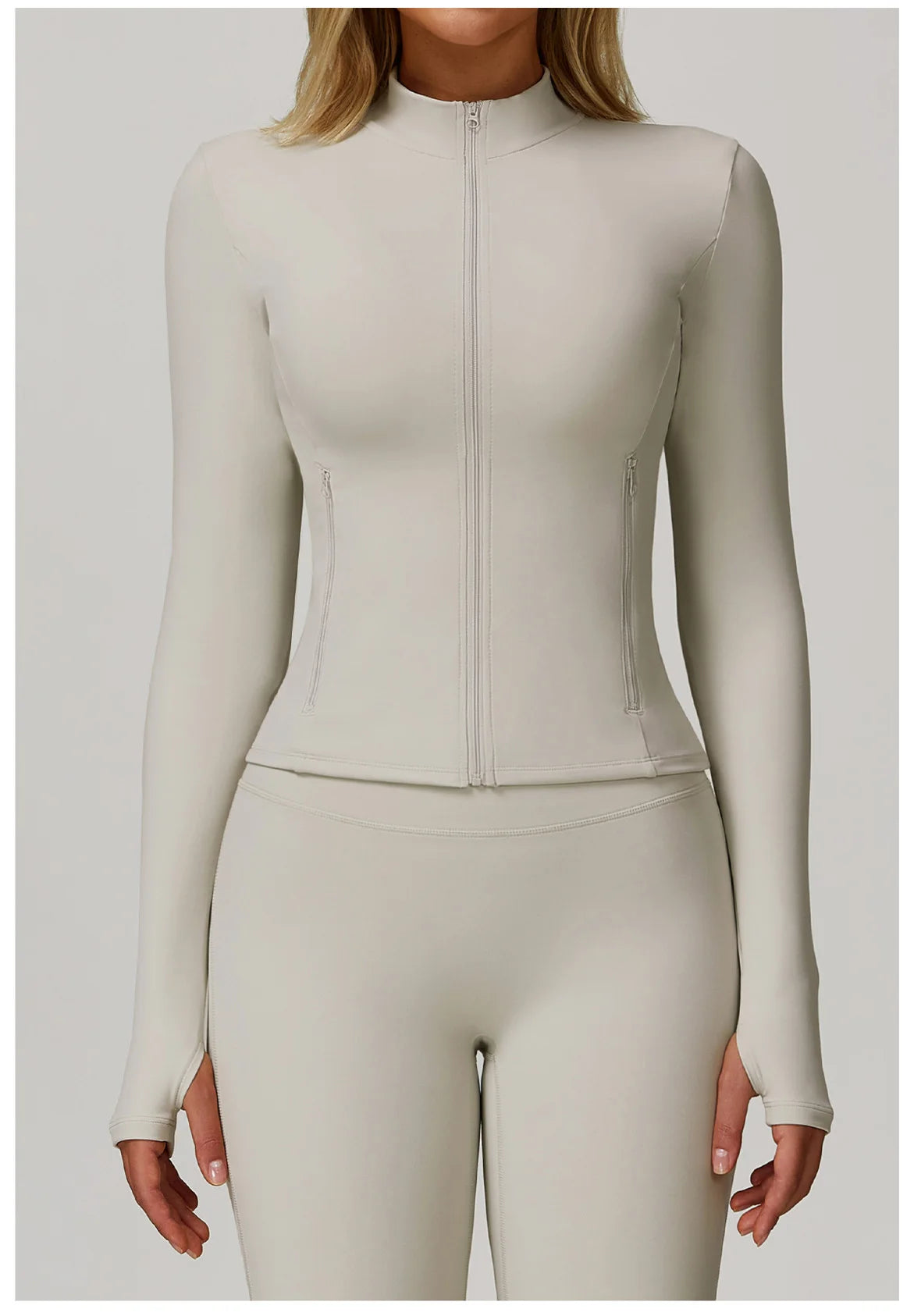 Long Sleeve Women’s Zip Jacket - Just Fit 