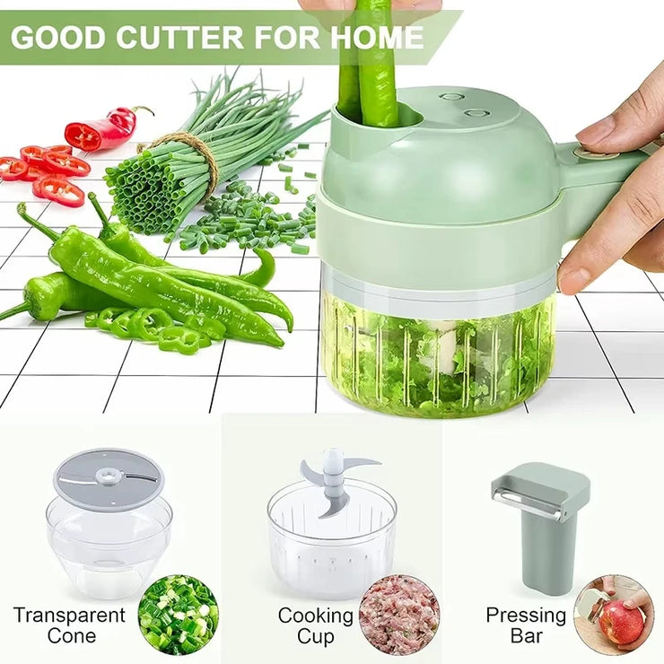 Portable Electric Vegetable Chopper Rechargeable