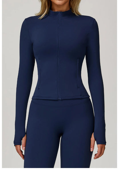 Long Sleeve Women’s Zip Jacket - Just Fit 