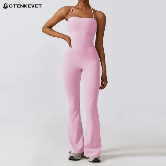 Women’s Sleeveless Yoga Jumpsuit - Just Fit 