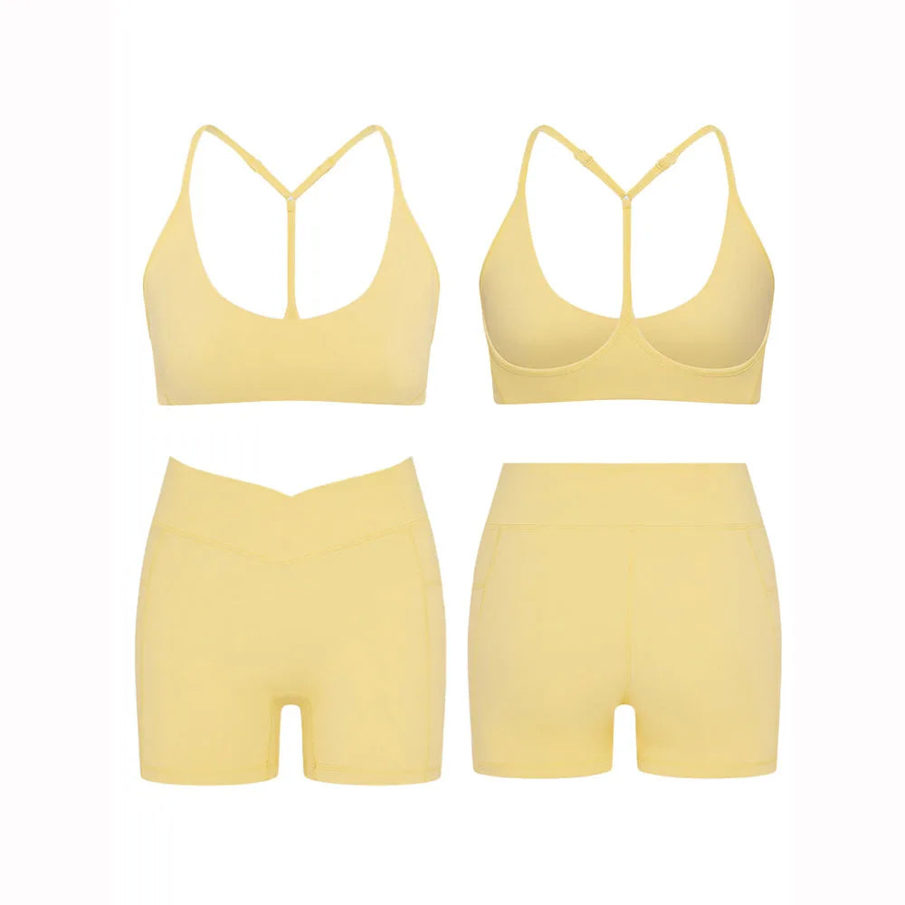 ‌Women's High Waist Yoga Set-Halter - Just Fit 