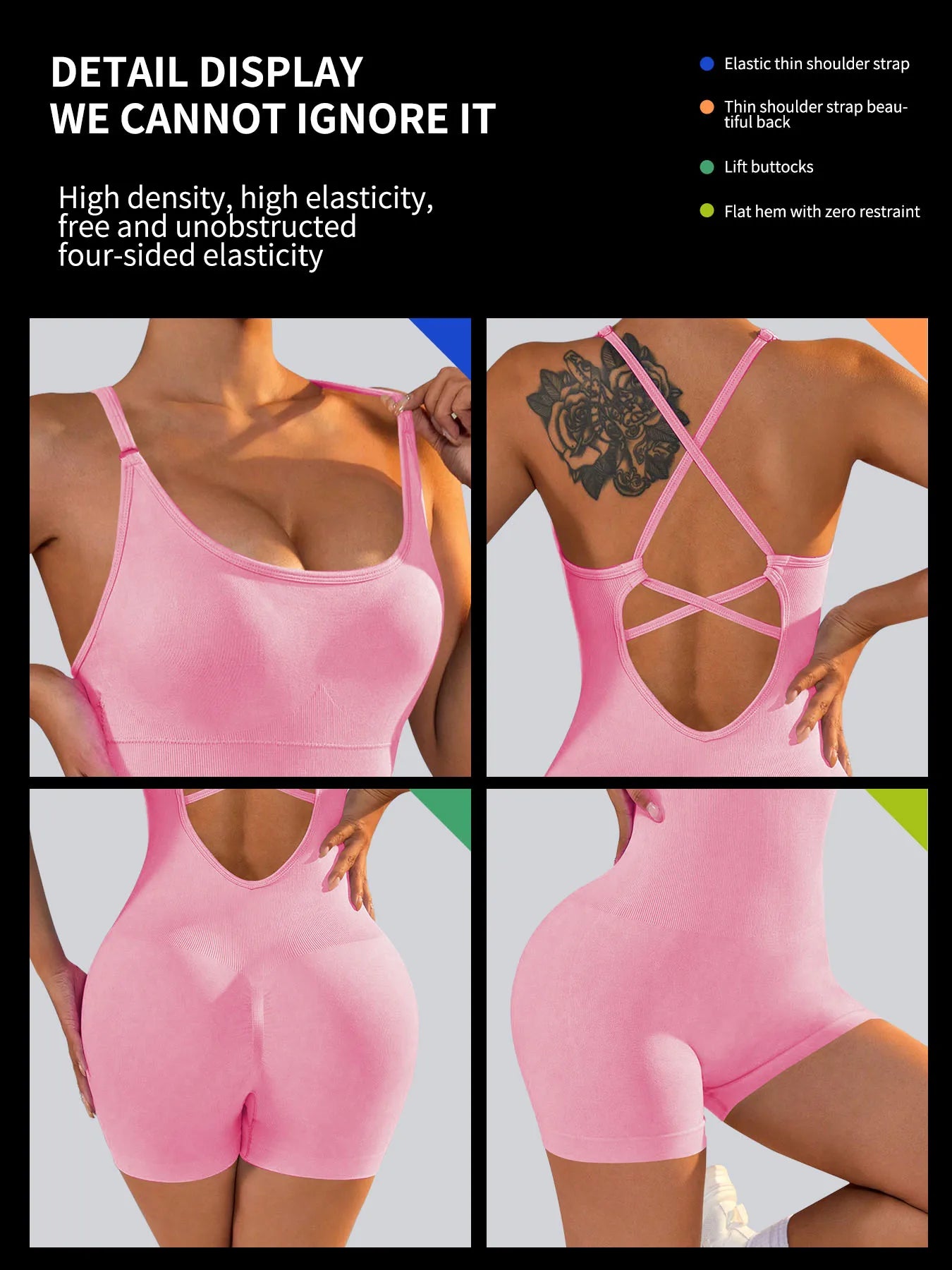 Women's One-Piece Yoga Jumpsuit - Just Fit 