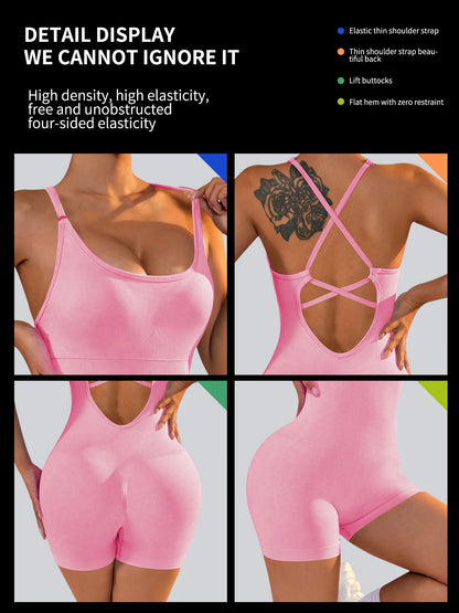 Women's One-Piece Yoga Jumpsuit - Just Fit 