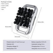 22-Head Fascia. High-Frequency Vibration Body Massage