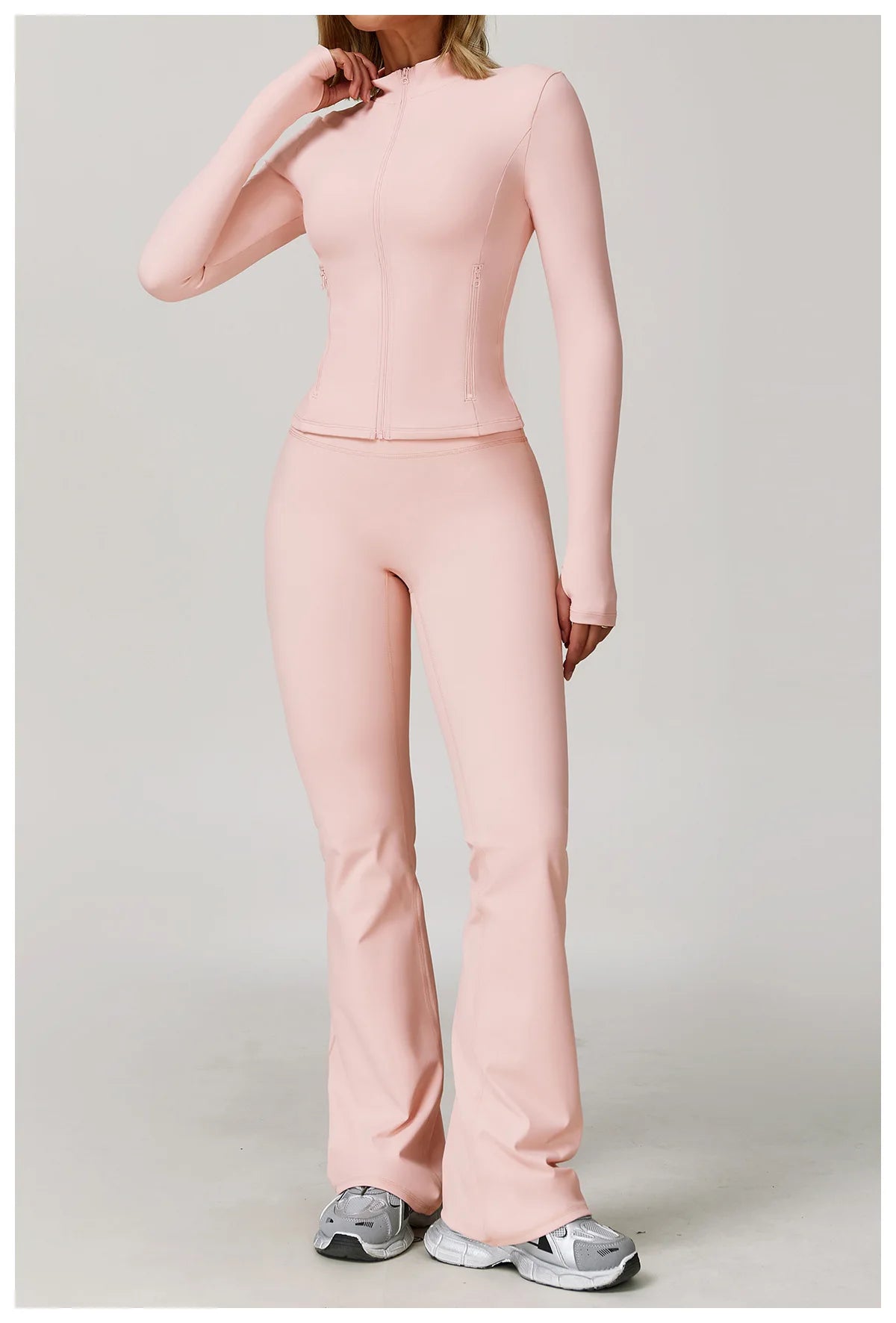 Long Sleeve Women’s Zip Jacket - Just Fit 