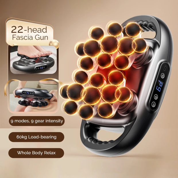 22-Head Fascia. High-Frequency Vibration Body Massage