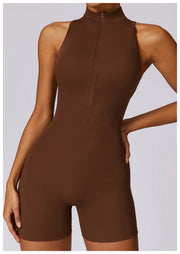 New V Back Scrunch Sports Jumpsuit Women