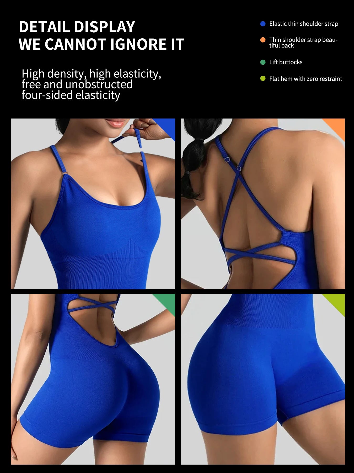 Women's One-Piece Yoga Jumpsuit - Just Fit 