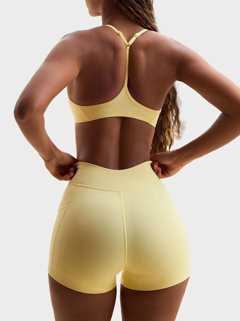 ‌Women's High Waist Yoga Set-Halter - Just Fit 