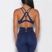 SVEIC Women's V Back Leggings & Sports Bra