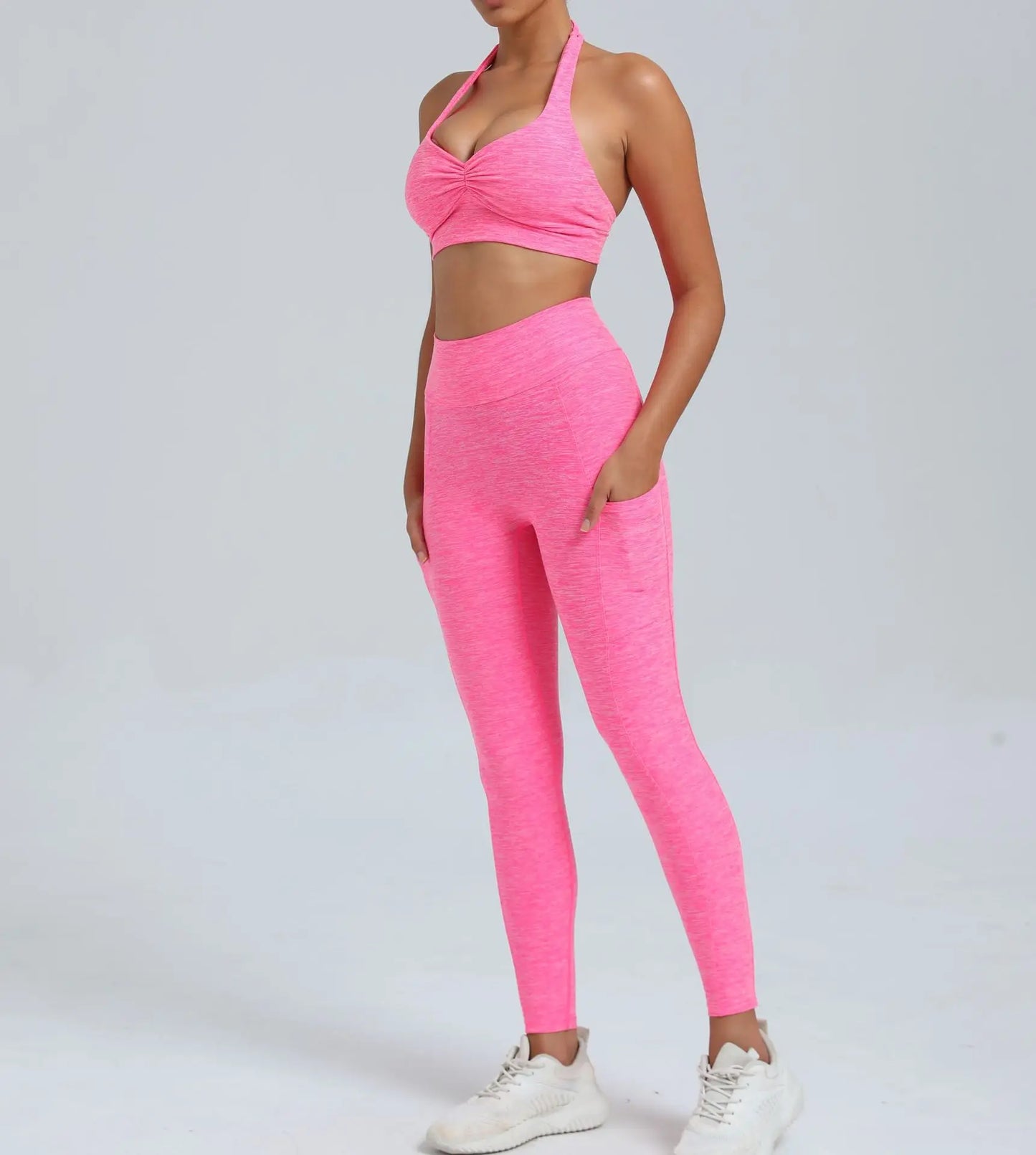 Women's Fitness Bra+High Waist Leggings Set - Just Fit 