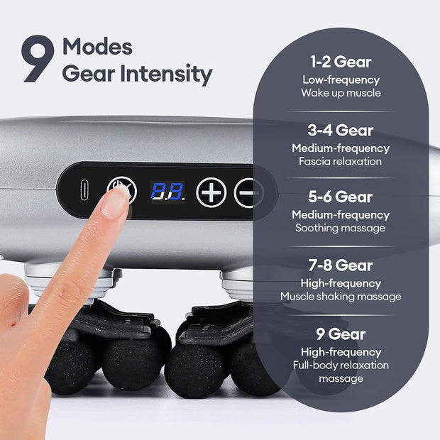 22-Head Fascia. High-Frequency Vibration Body Massage
