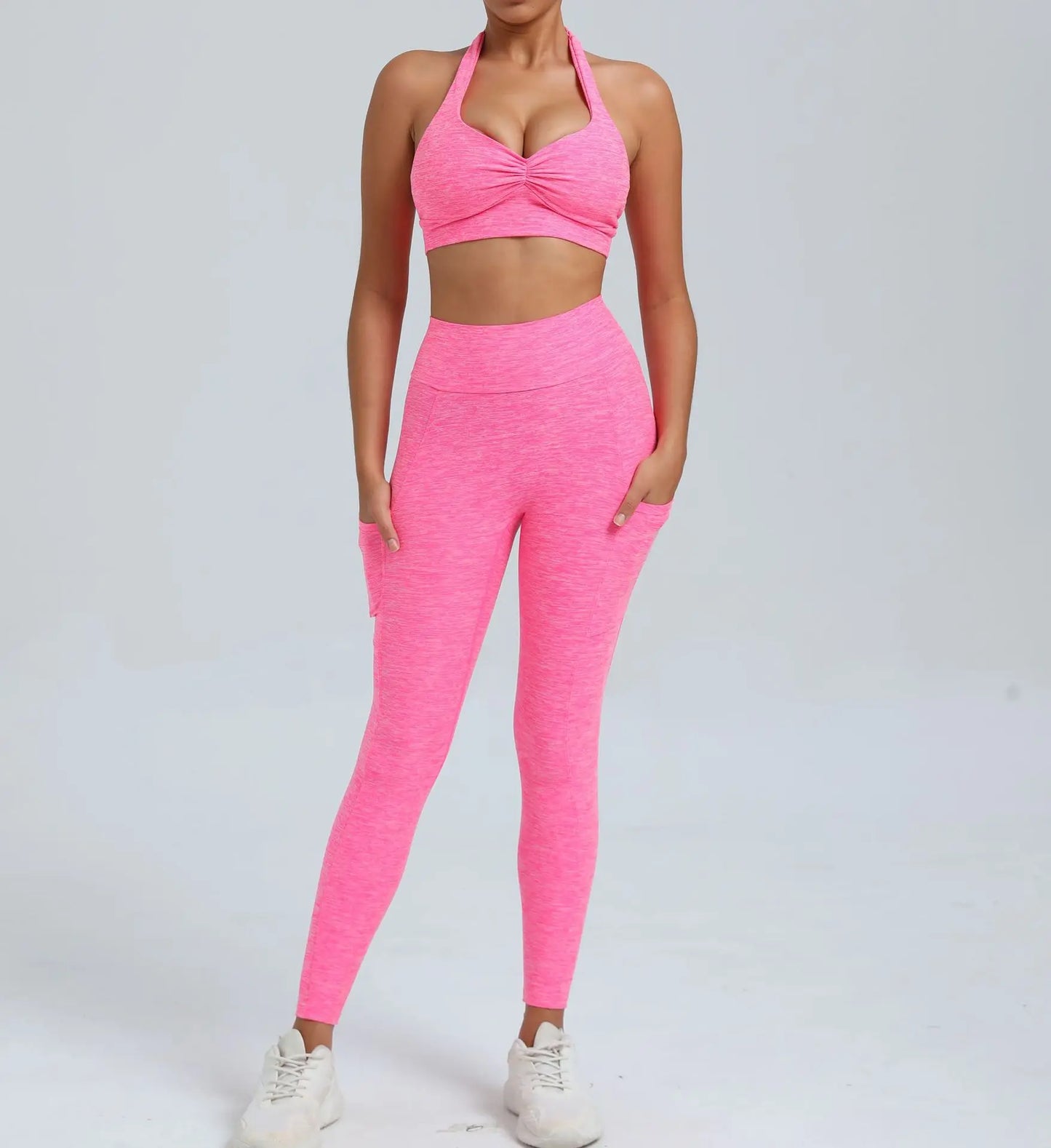 Women's Fitness Bra+High Waist Leggings Set - Just Fit 