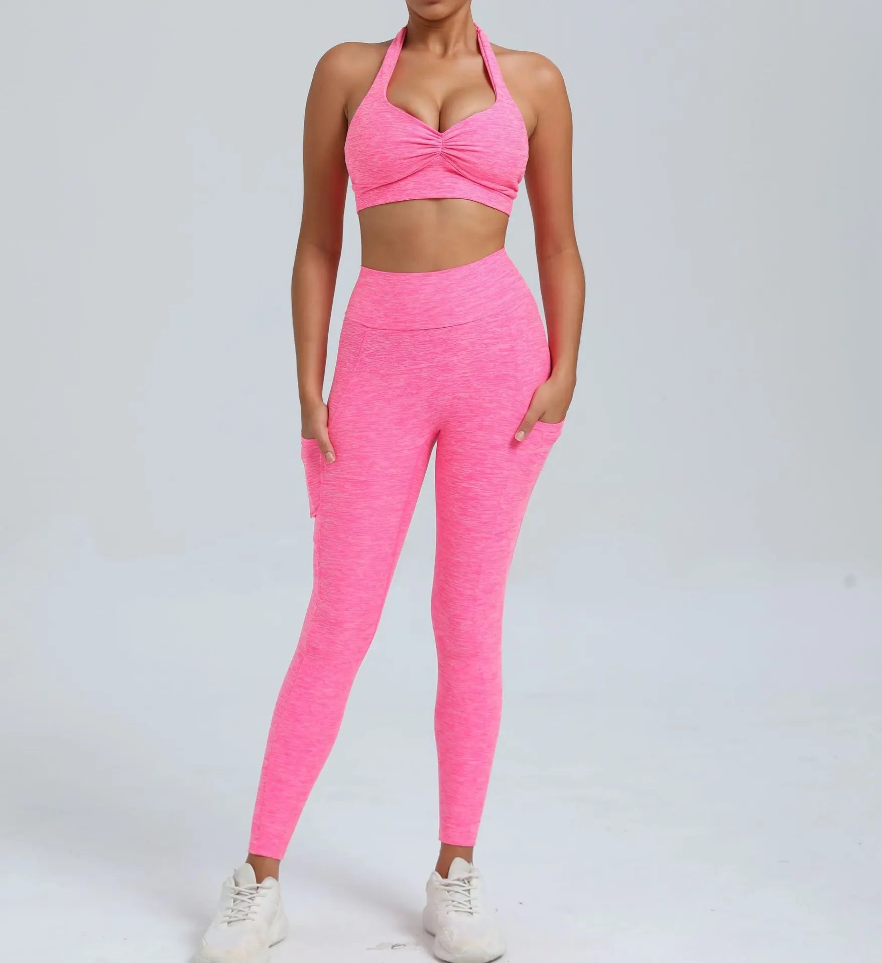 Women's Fitness Bra+High Waist Leggings Set - Just Fit 