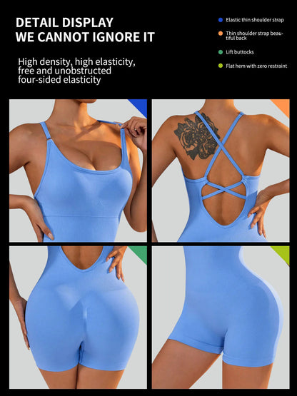 Women's One-Piece Yoga Jumpsuit - Just Fit 