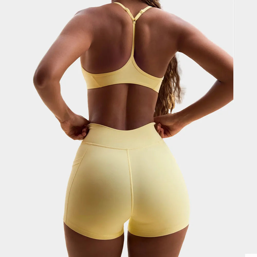 ‌Women's High Waist Yoga Set-Halter - Just Fit 