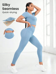 Women's Short Sleeve Top and Leggings set