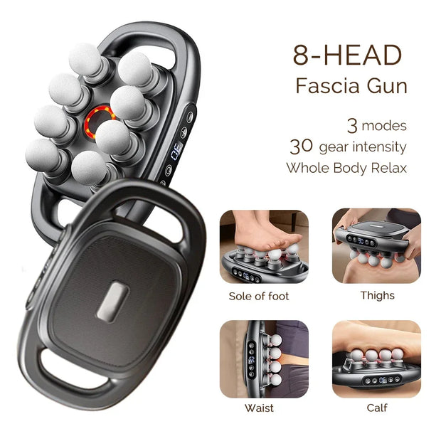 High-Power 16 Head Percussion Massager - 48kg Deep Tissue Relief