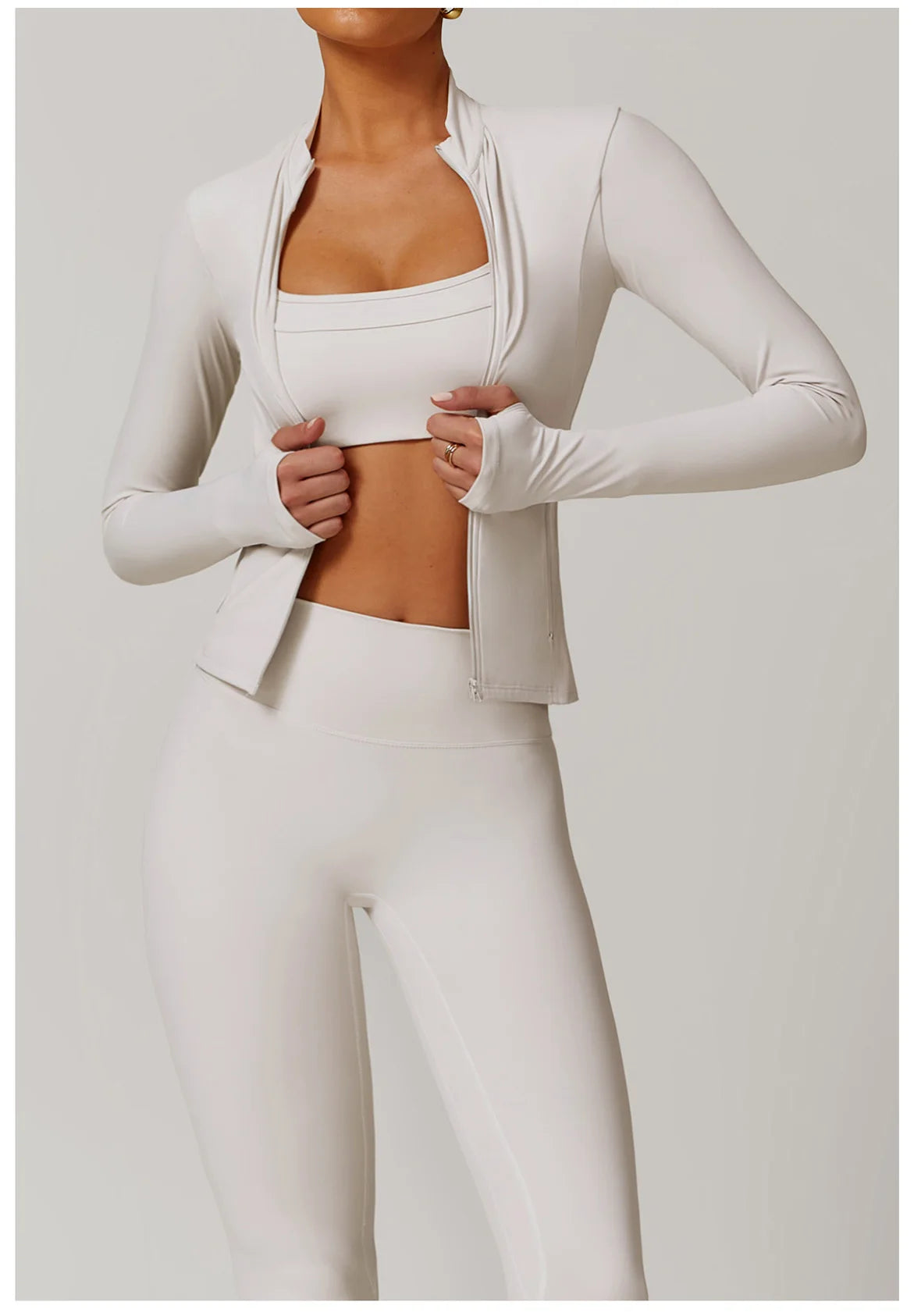 Long Sleeve Women’s Zip Jacket - Just Fit 