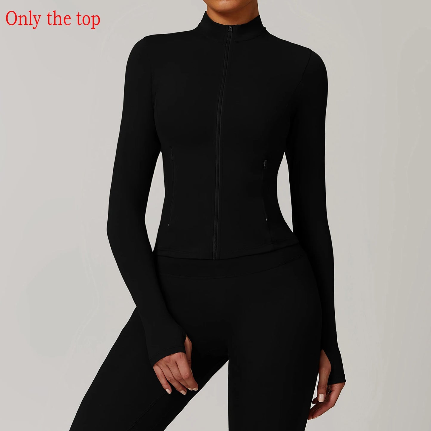 Long Sleeve Women’s Zip Jacket - Just Fit 