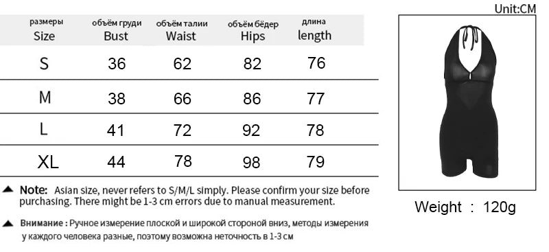 Women's Backless Playsuit - Just Fit 