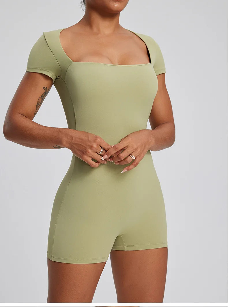 One-Piece Yoga Bodysuit - Just Fit 