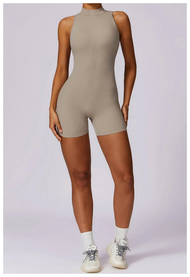 New V Back Scrunch Sports Jumpsuit Women