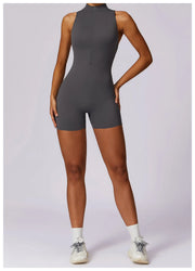 New V Back Scrunch Sports Jumpsuit Women