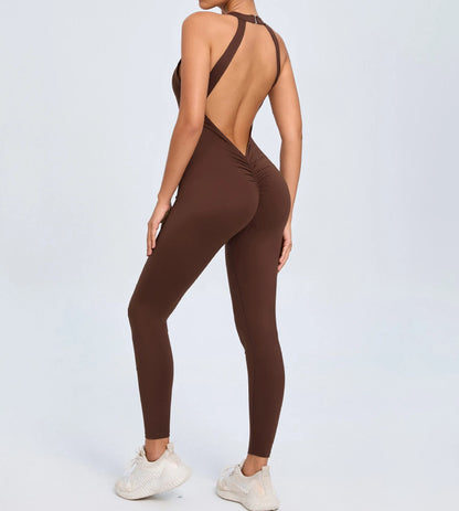 2025 Women's Halter Sports Romper - Just Fit 