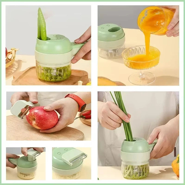 Portable Electric Vegetable Chopper Rechargeable
