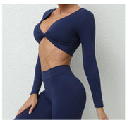 Women’s Long Sleeve Gym Crop Top