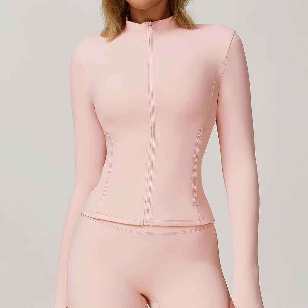 Long Sleeve Women’s Zip Jacket - Just Fit 