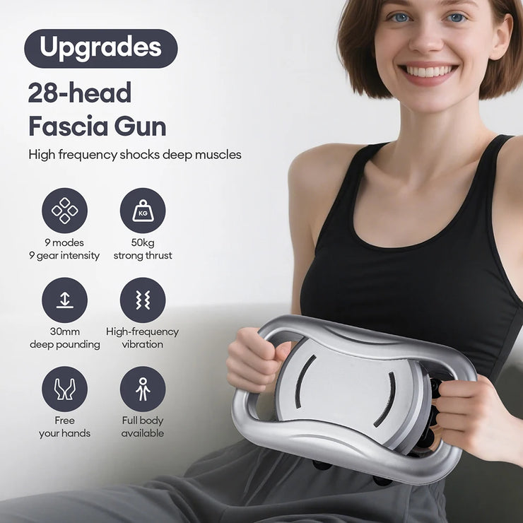 22-Head Fascia. High-Frequency Vibration Body Massage